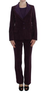 BENCIVENGA Purple Wool Suit T-Shirt Set -   -  BENCIVENGA.